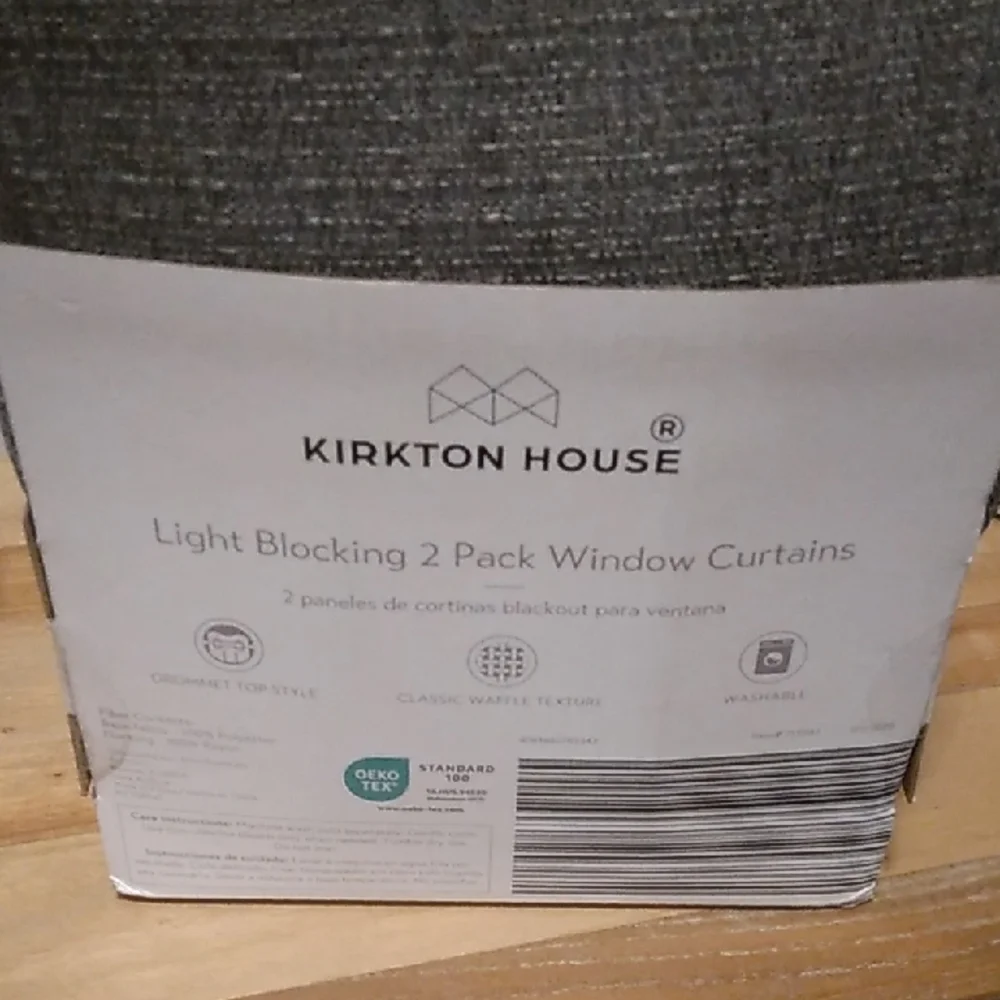 Kirkton House Light Blocking 2 Pack Window Curtains